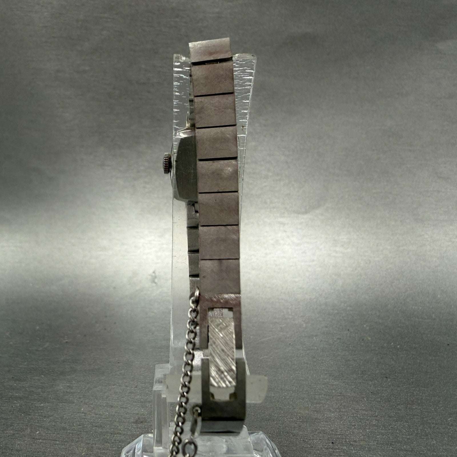 Rado Colline Watch Women 15mm Silver Dial Silver Tone Rectangle Manual Wind PART8
