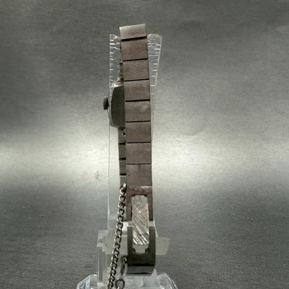Rado Colline Watch Women 15mm Silver Dial Silver Tone Rectangle Manual Wind PART8