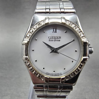 Citizen Eco-Drive Watch Women 26mm Silver Dial Silver Tone E030-H26639 Runs JP0