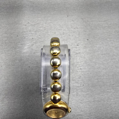 Seiko Watch Women 14mm Champagne Dial Gold Tone Round 1E20-0079 New Battery VTG4