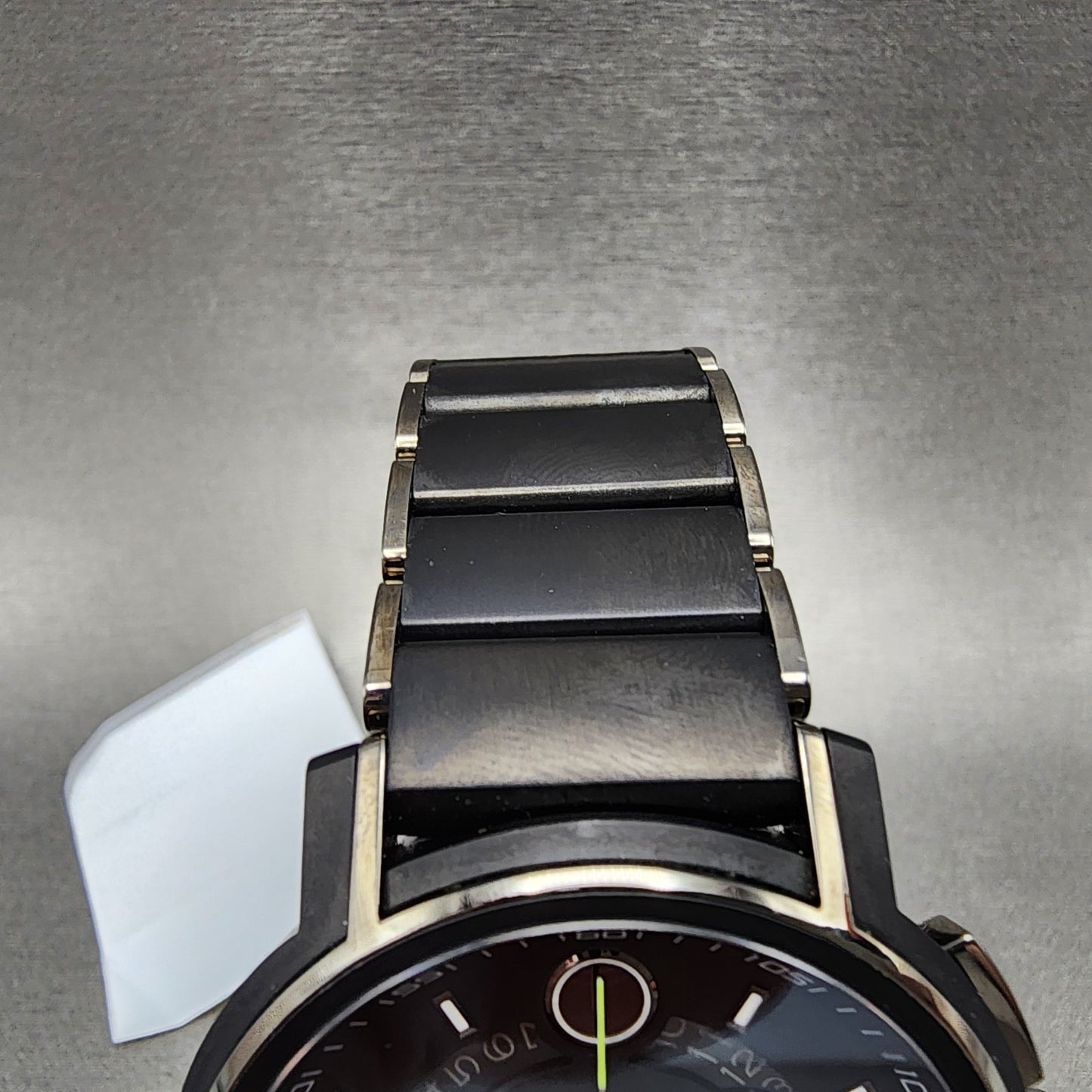 Movado Strato Chronograph Watch Men 44mm Black Dial Black Tone READ!!!! 06075544