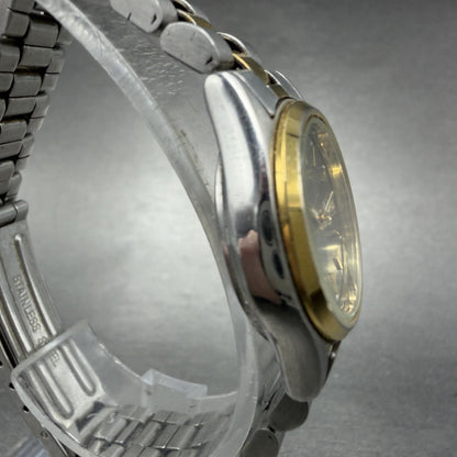 Citizen CQ Watch Women 24mm Gray Dial Two Tone Daydate 6000-K04069 New BatteryAB3