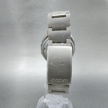 Orient Digital Watch Men 39mm Silver Tone LCD 62060140 VTG JDM PARTS8