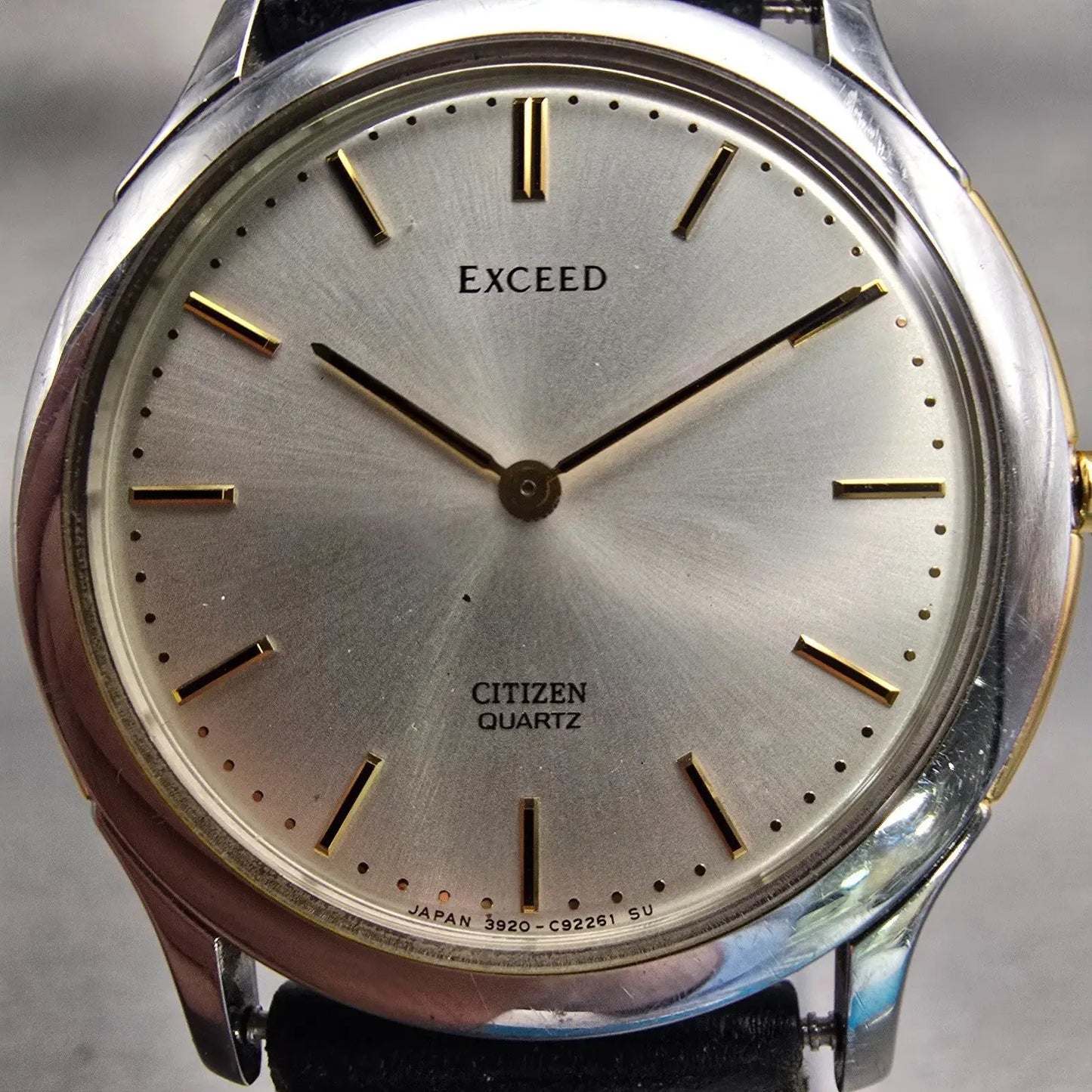 Citizen Exceed Watch Men 32mm Silver Dial Two Tone Round 3920-C90946 New Battery1
