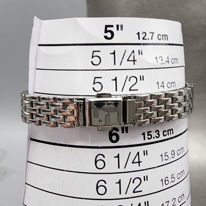 Seiko Lucent Watch Women 23mm White Dial Silver Tone Round 4N21-0610 New Battery