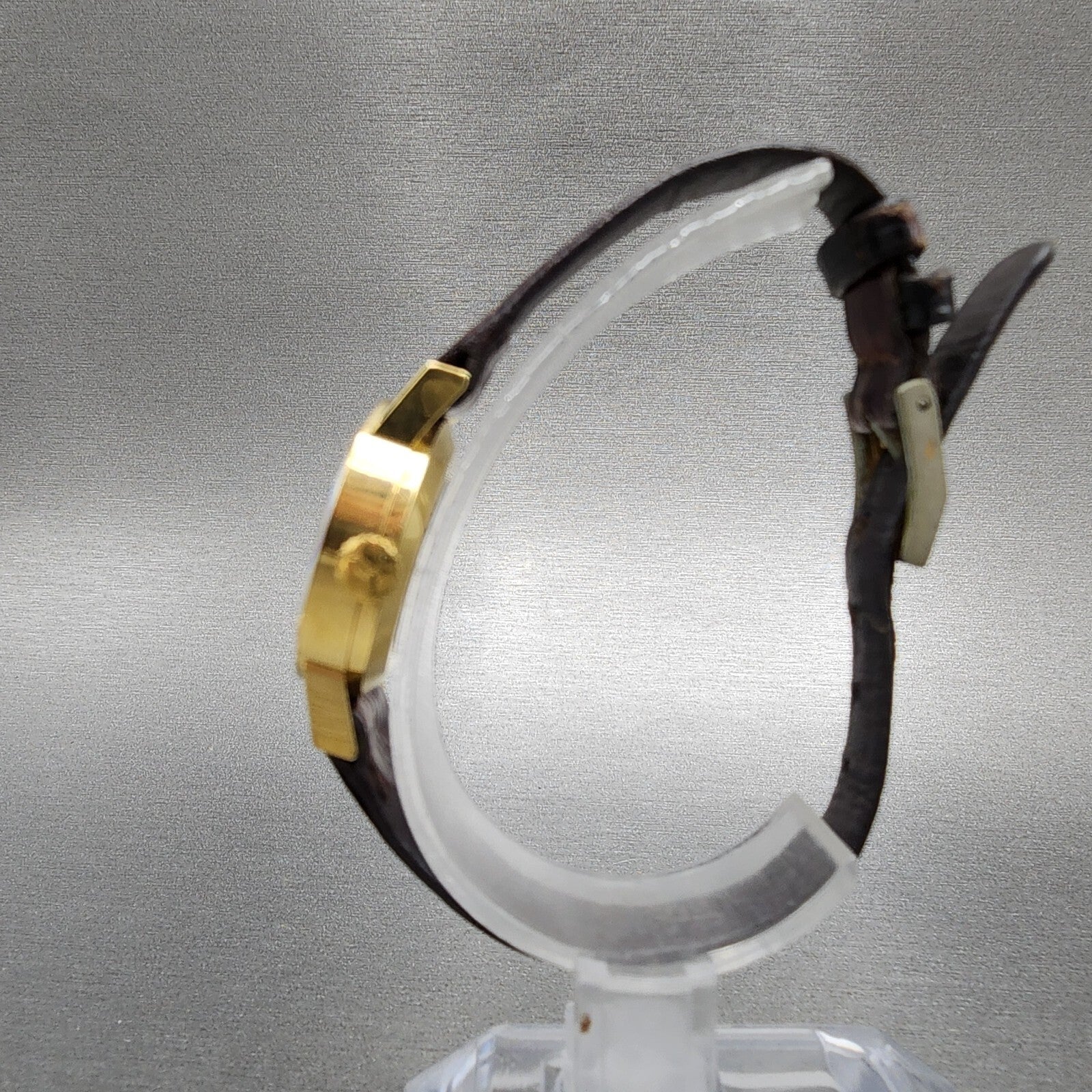 Technos Queen Extra Watch Women 23mm Tigereye Dial Gold Filled Manual Wind Runs6
