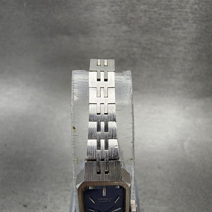 Seiko Watch Women 12mm Blue Dial Silver Tone 1320-5029 New Battery Vintage5