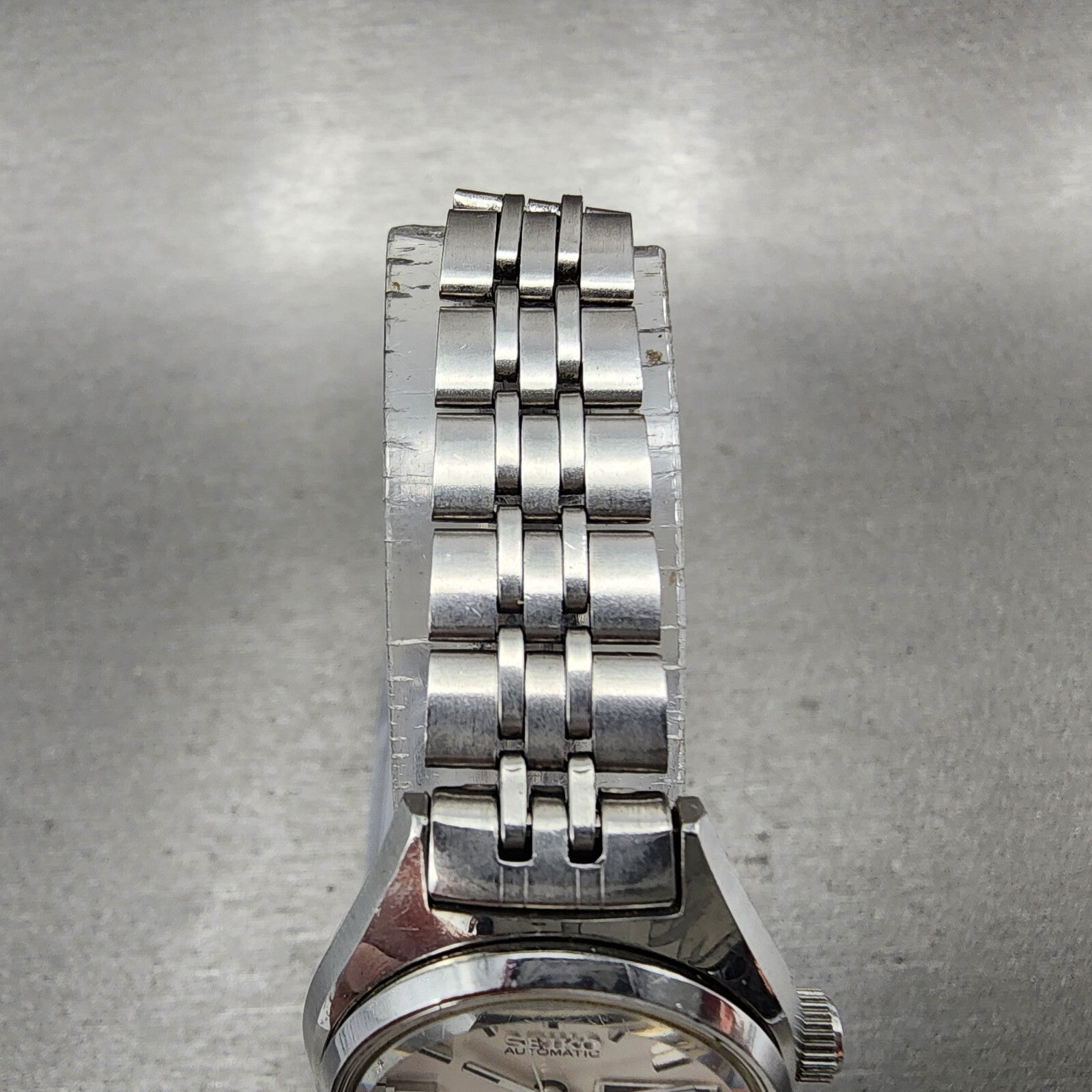 Seiko Automatic Watch Women 25mm White Sial Steel Daydate Round READ!!!! Runs4