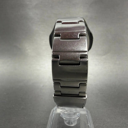 Casio Wave Ceptor Watch Women 37mm Silver Alarm Chronograph Digital New Battery7