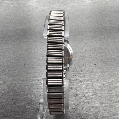Seiko Watch Women 22mm Silver Dial Silver Tone Round 1400-0049 New Battery VTG7