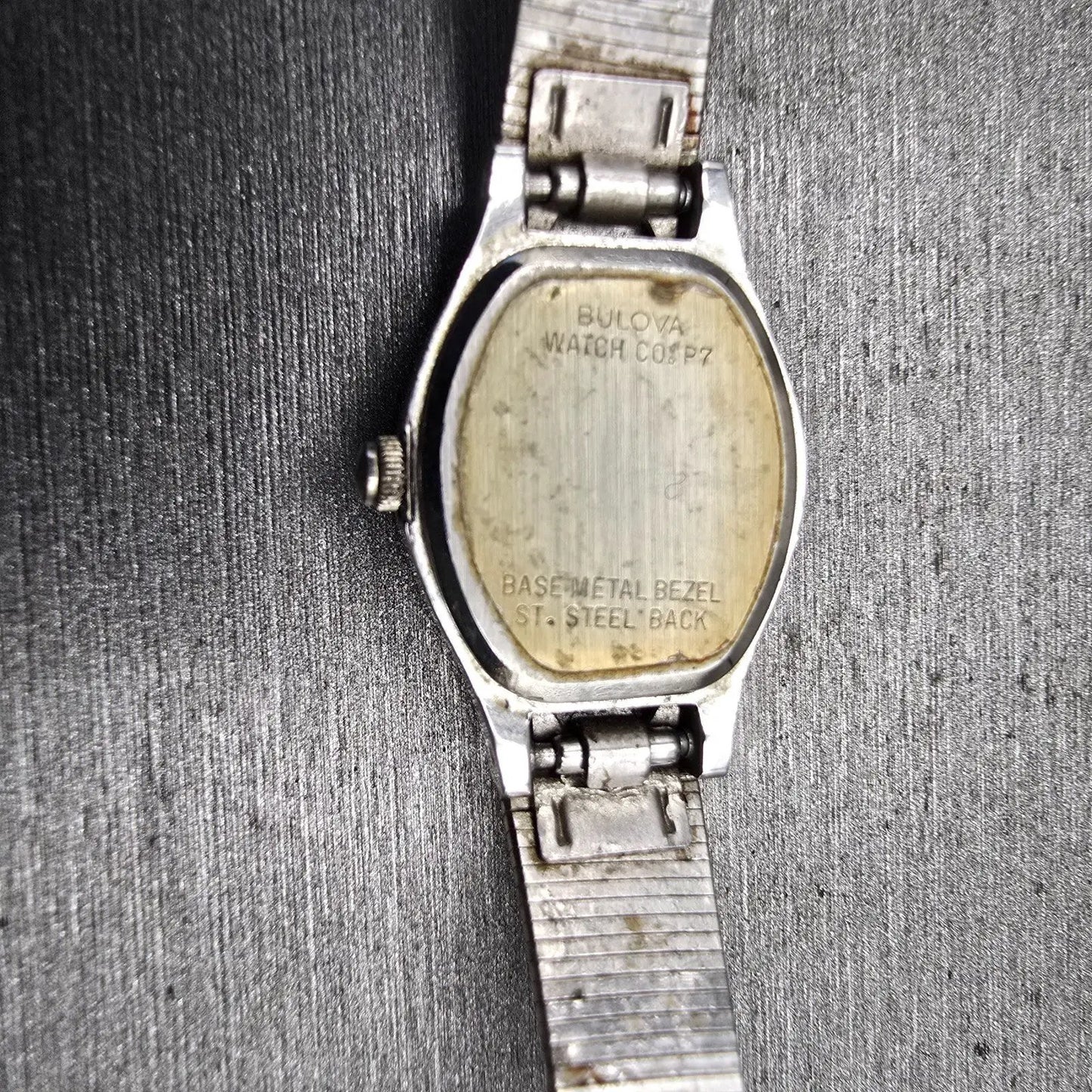 Bulova Watch Women 17mm Silver Dial Silver Tone Oval 91L09 New Battery VTG10