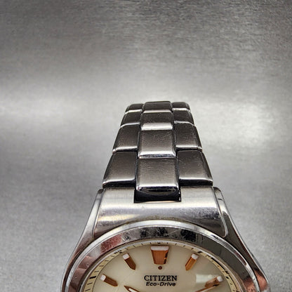 Citizen Attesa Watch Men 38mm Cream Dial Titanium Date Atomic Round Works