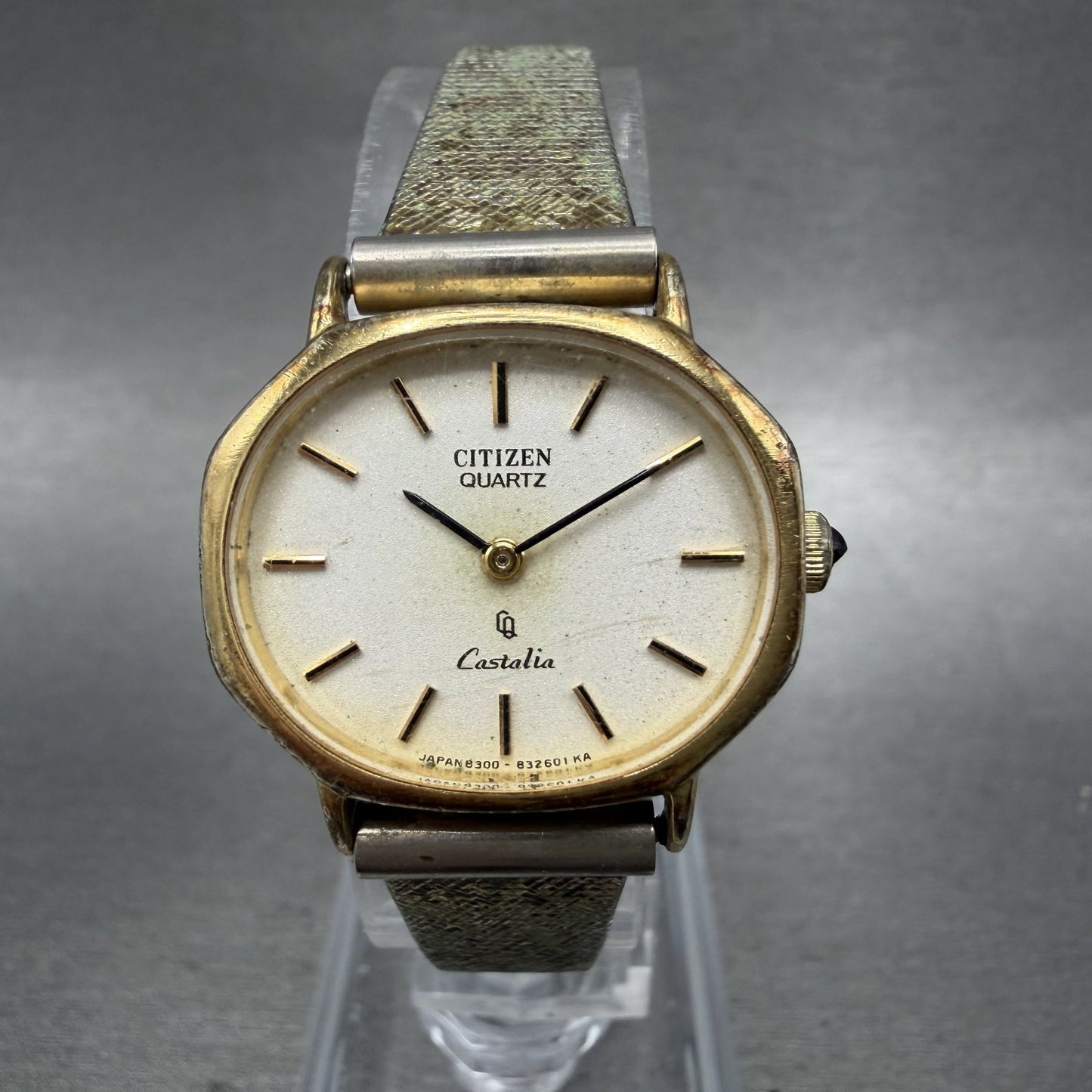 Citizen CQ Castalia Watch Women 24mm White Dial Gold Tone 4831926 New Battery0