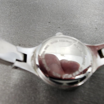 Bulova Watch Women 20mm Black Dial Stainless Steel Round 96L69 New Battery