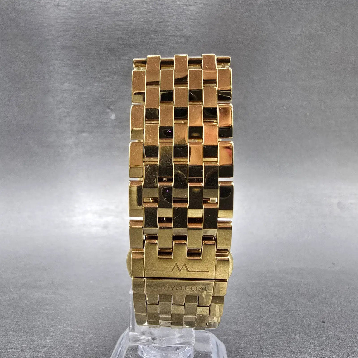 Wittnauer Tank Watch Men 26mm White Dial Gold Rectangle READ!! 11A01 New Battery7
