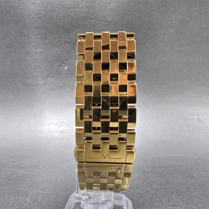 Wittnauer Tank Watch Men 26mm White Dial Gold Rectangle READ!! 11A01 New Battery7