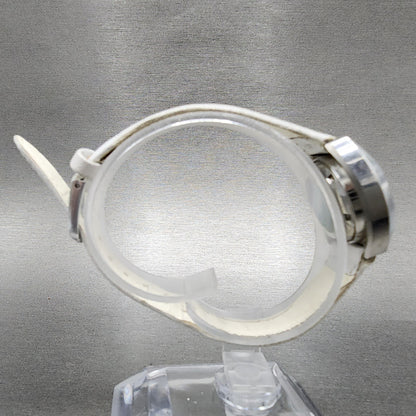Technos Fire Brid Automatic Watch Women 25mm Whtie Dial Steel Date Runs VTG8