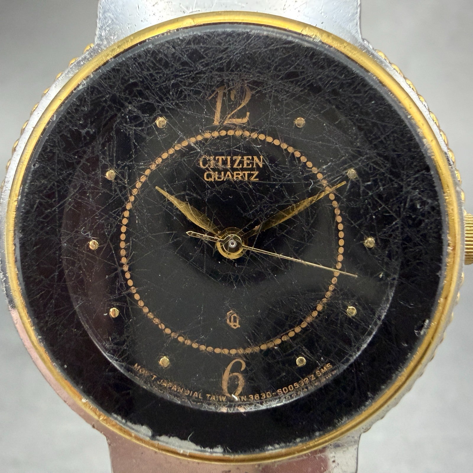 Citizen CQ Watch Women 31mm Black Dial Two Tone Round 3630-894014 New Battery1