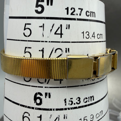 Seiko Watch Women 17mm Silver Dial Gold Tone Hexagon 2C20-5790 New Battery Jh710