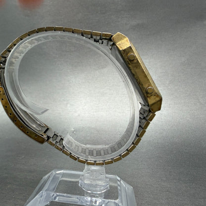Seiko Analog Digital Watch Men 29mm Alarm Chrono Gold Tone H249-5149 PARTS9