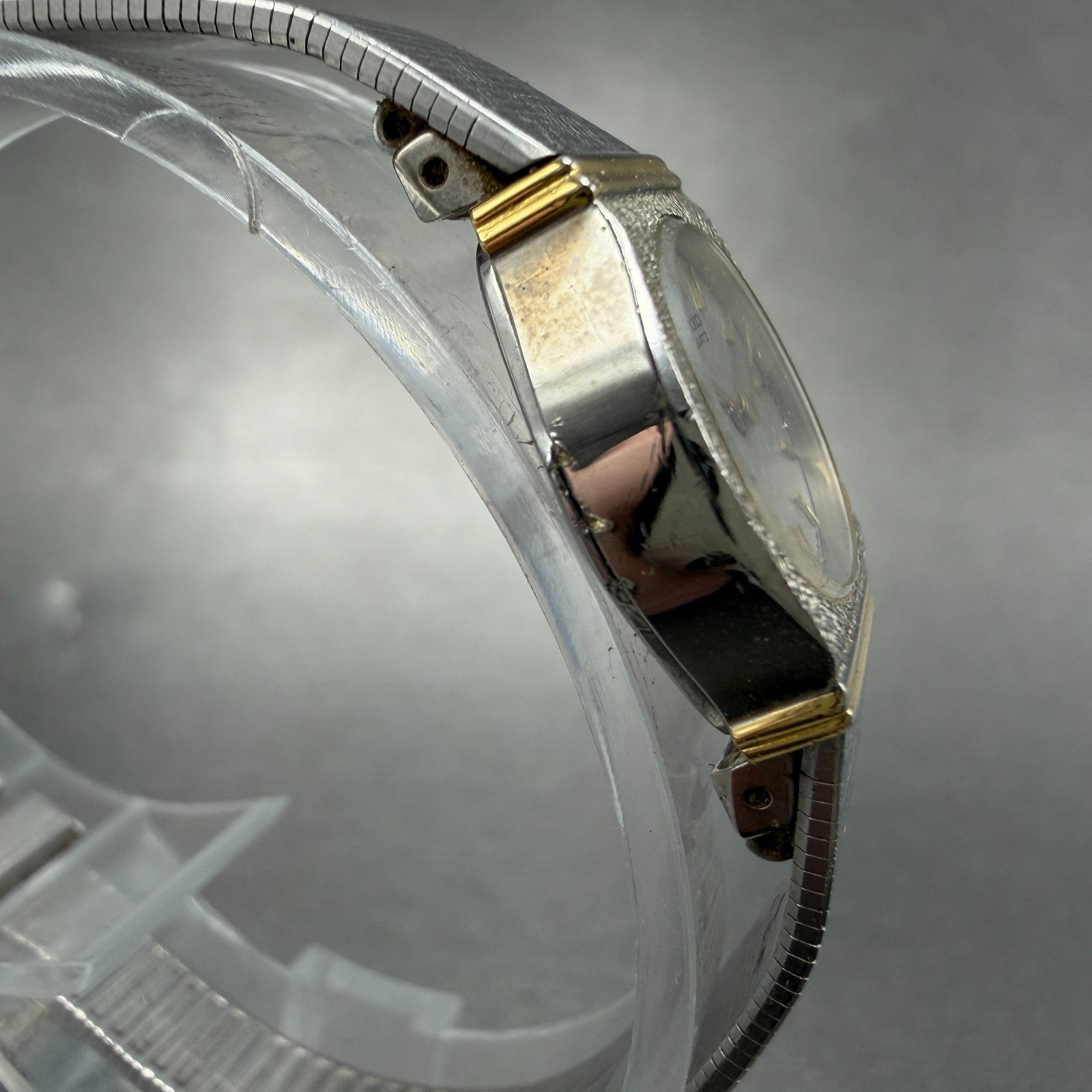 Seiko Watch Women 16mm Silver Dial Two Tone Round 2C20-0259 New Battery Vintage3