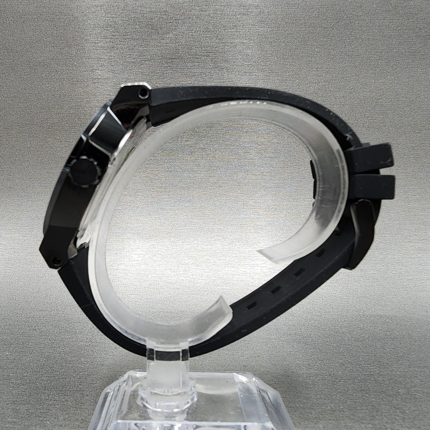 Movado Bold Fusion Watch Men 42mm Black Dial Black Tone Date Round Resin 36008397