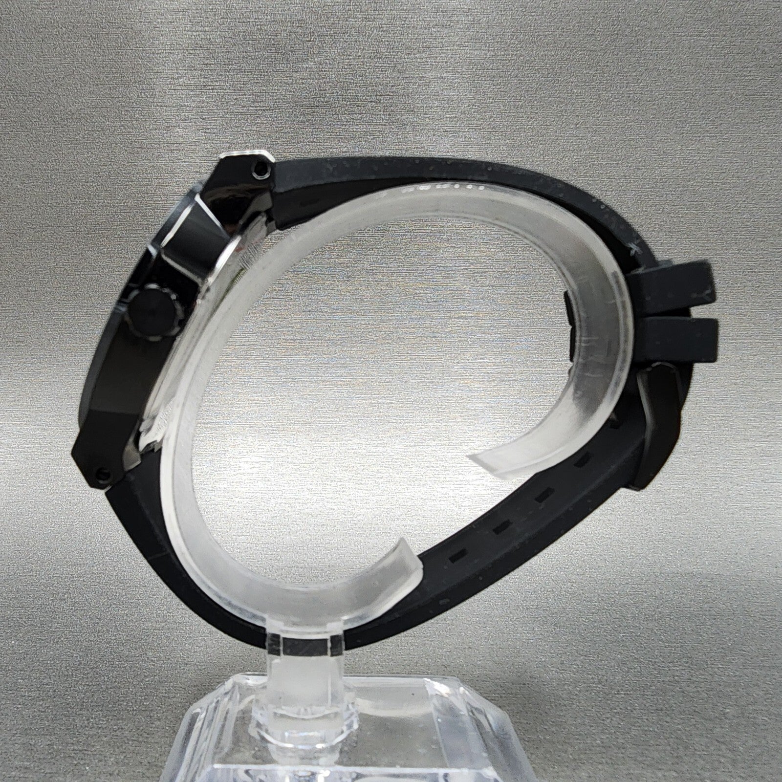 Movado Bold Fusion Watch Men 42mm Black Dial Black Tone Date Round Resin 36008397