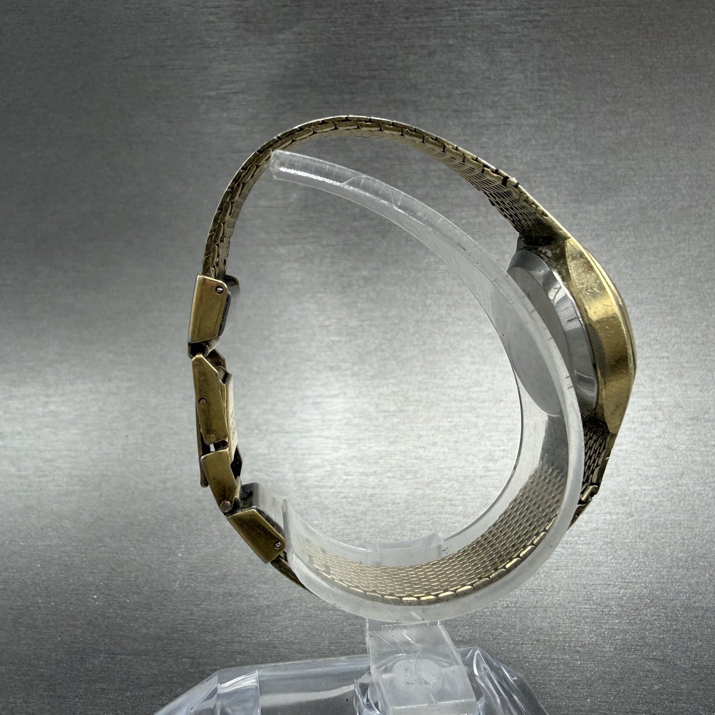 Seiko Watch Women 21mm Champagne Dial Gold Tone Round 43-7019 New Battery8
