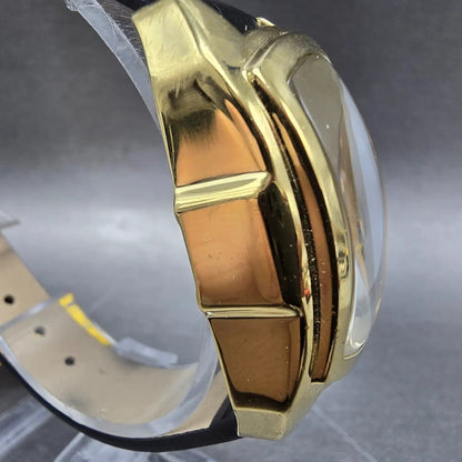 Invicta Lupah Watch Women 29mm Gold Dial Gold Tone Oval 35349 New Battery3