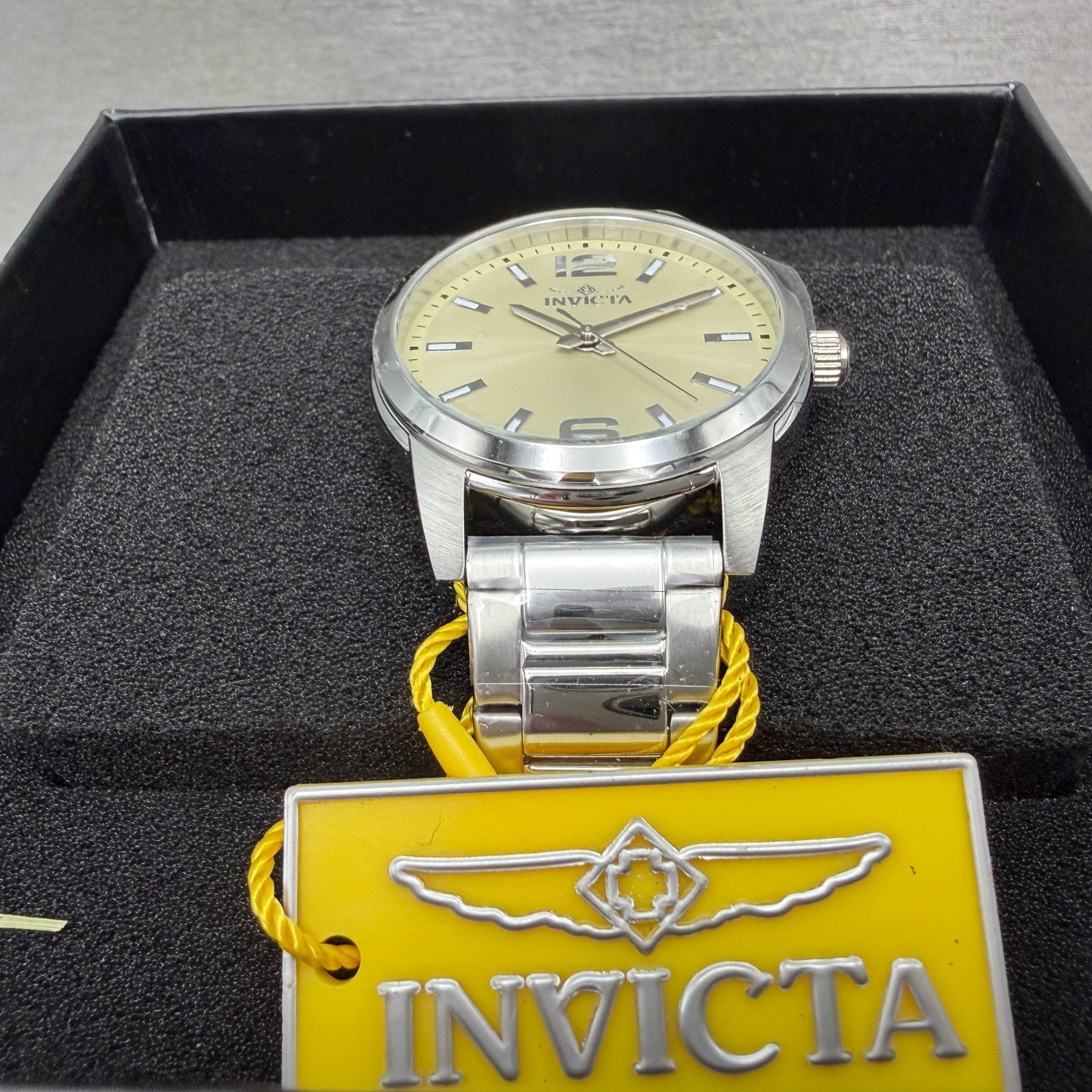 Invicta Celestial Watch Women 36mm Cream Dial Silver Round Bracelet 484982