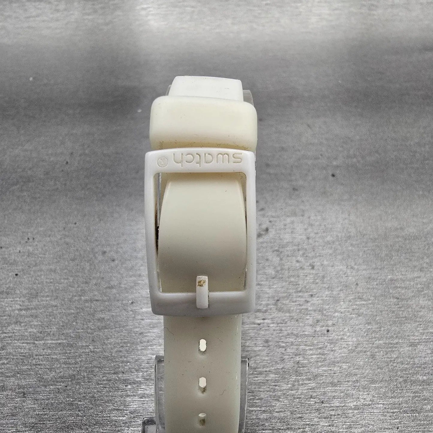 Swatch WHITE MOUSE Watch Women 25mm Silver Dial White Tone LW148 New Battery7