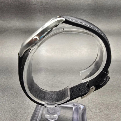 Seiko Watch Men 33mm Silver Dial Silver Tone Rectangle 5931-5330 New Battery VTG6
