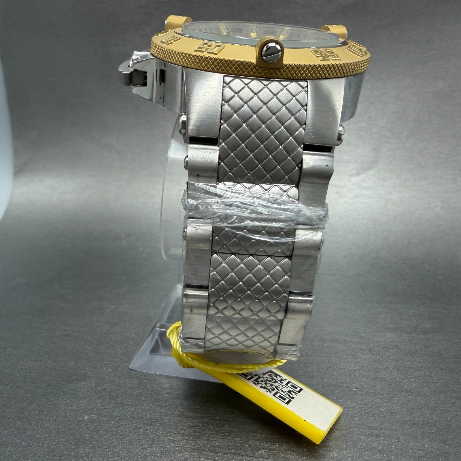 Invicta Subaqua Noma 3 Watch Men 50mm Gold Dial Silver Tone Round 16044 New Batt7
