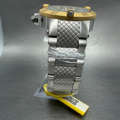 Invicta Subaqua Noma 3 Watch Men 50mm Gold Dial Silver Tone Round 16044 New Batt7