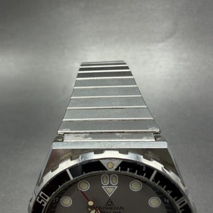 Dugena Ocean Dive Watch Men 39mm Silver Dial Steel Daydate 1.031.1.0.04 PARTS5