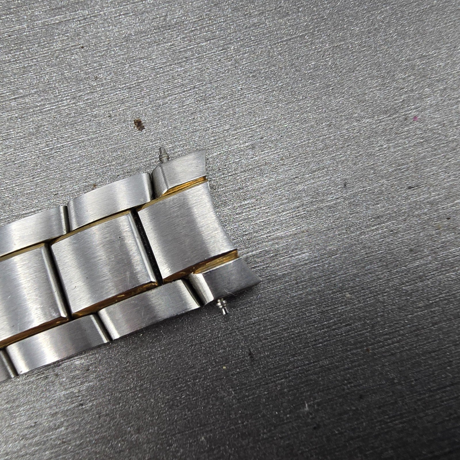 Movado Museum Bracelet 18mm Two Tone Stainless Steel Butterfly Clasp 85-G1-8857