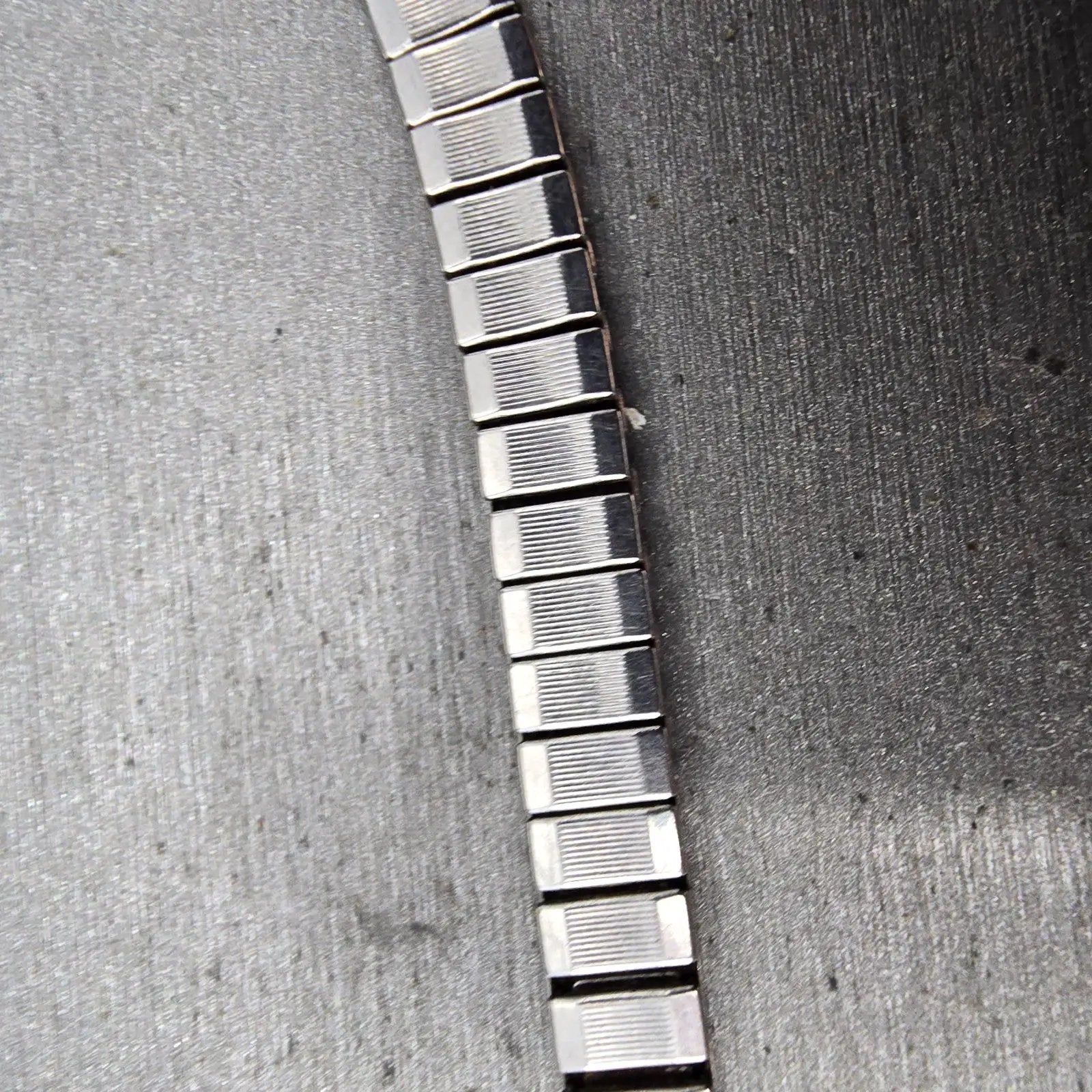 Navajo Sterling Silver Watch Band Tips 9mm Mother Of Pearl Leaf Design Vintage4