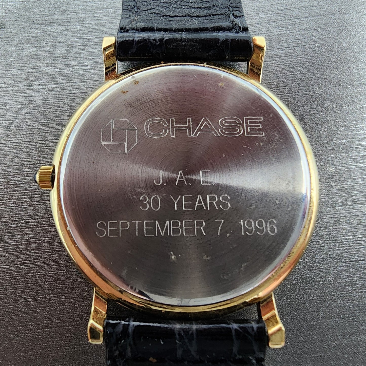 Movado Watch Men 34mm Gold Dial Gold Tone Date Round Leather Box New Battery14
