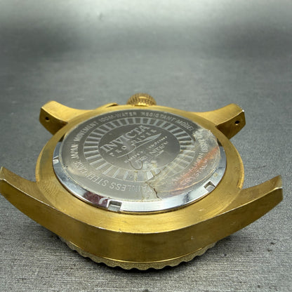 Invicta Pro Diver Watch Men 50mm Champagne Dial Gold Tone 17890 New Battery7