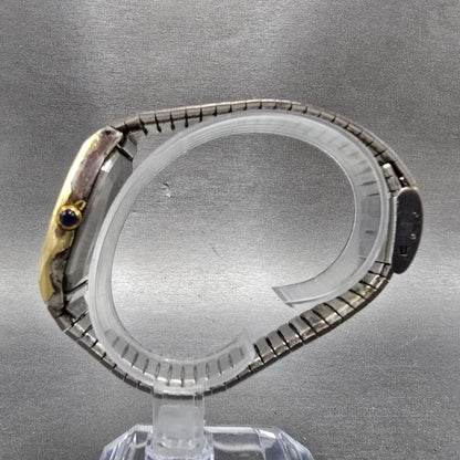 Technos Summit Watch Men 33mm White Dial Gold Tone Oval  Vintage PARTS7