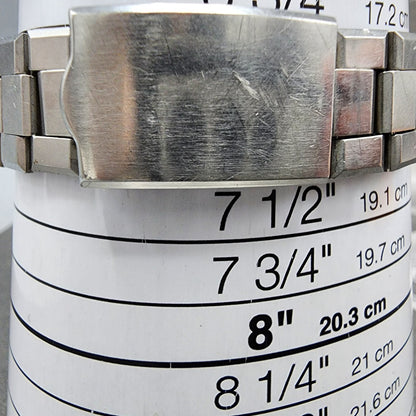 Seiko 5 Actus Watch Men 41mm Silver Dial Silver Tone Daydate 7019-7020 Runs