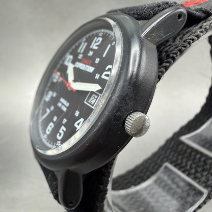 Timex Expedition Camper Watch Men 37mm Black Dial Black Tone Date T40011 New Bat2