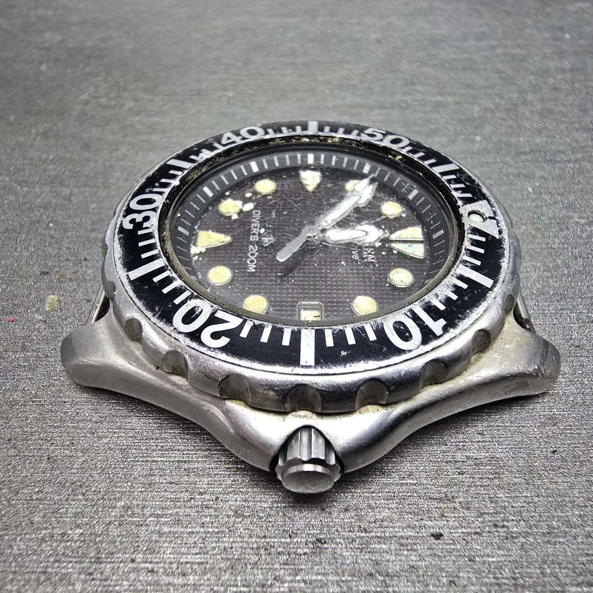 Citizen Eco-Drive Dive Watch Men 41mm Black Dial Steel 7878-H10716 PARTS4