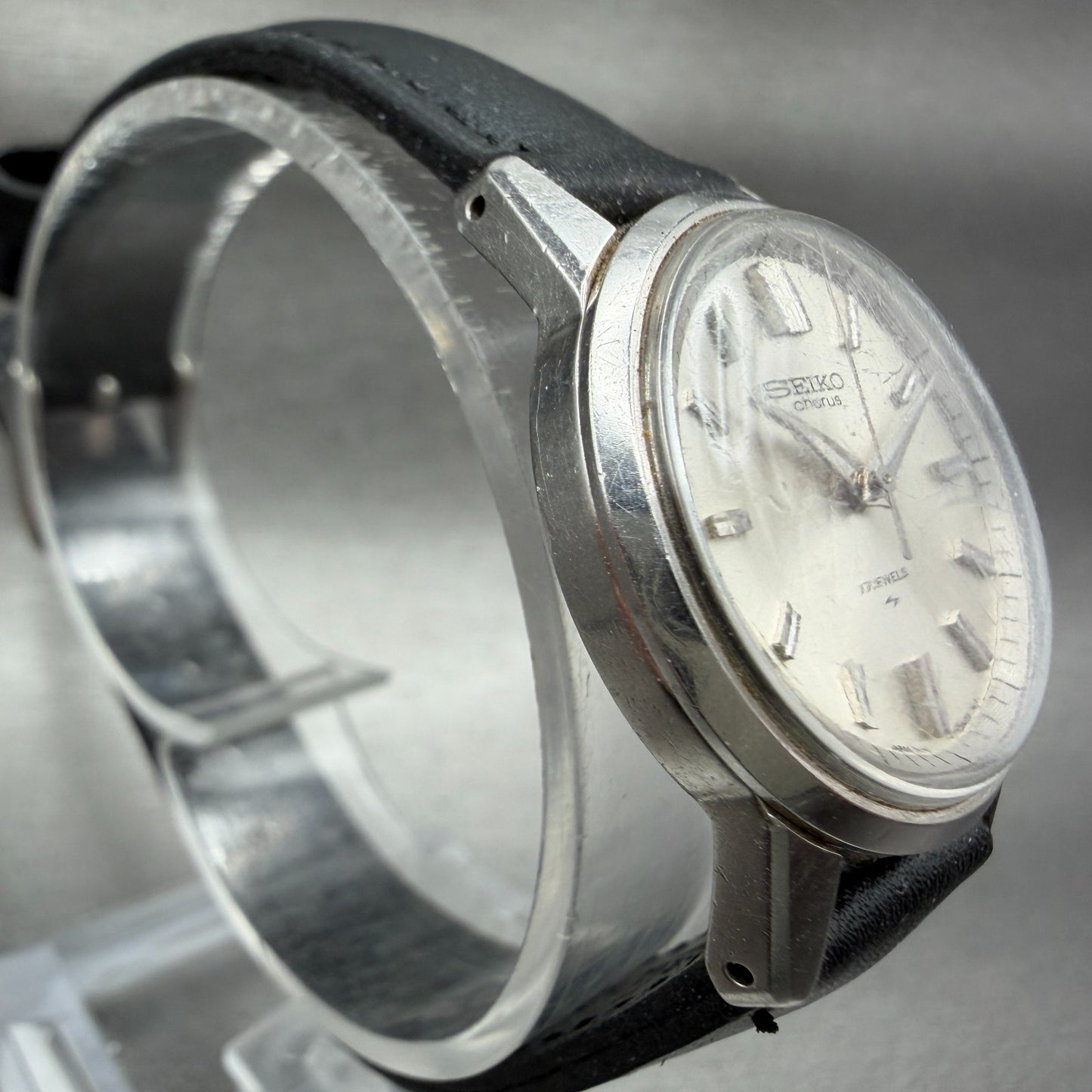 Seiko Chorus Watch Women 27mm Silver Dial Silver Tone Manual 21040051 Runs3