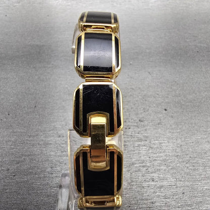 Citizen Elegance Watch Women 14mm Black Dial Two Tone Rectangle 5421 New Battery7
