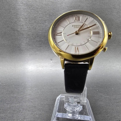 Fossil Jacqueline Hybrid Watch Women 36mm White Dial Gold FTW5020 New Battery5