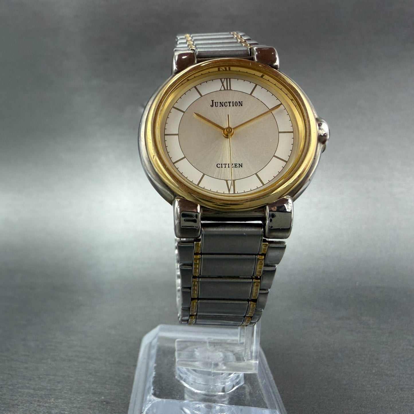 Citizen Junction Watch Unisex 31mm White Dial Two Tone Round 1032-344642 New Bat5