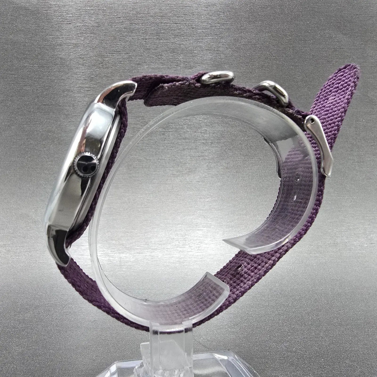 Timex Weekender Watch Men 38mm White Dial Silver Round New Battery T2N652 Purple6