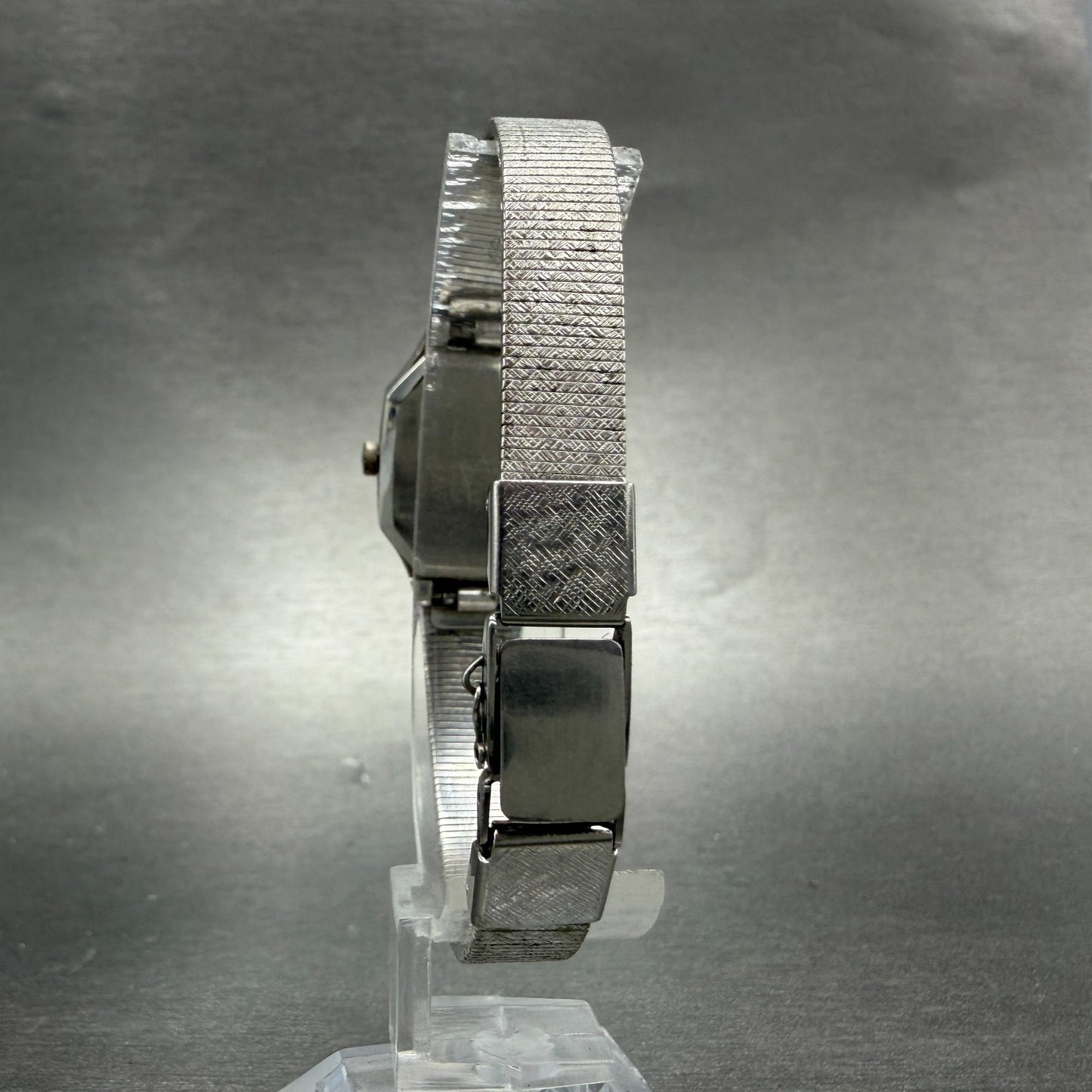Seiko Watch Women 21mm Silver Dial Silver Tone Octagon 2621-5100 New Battery7