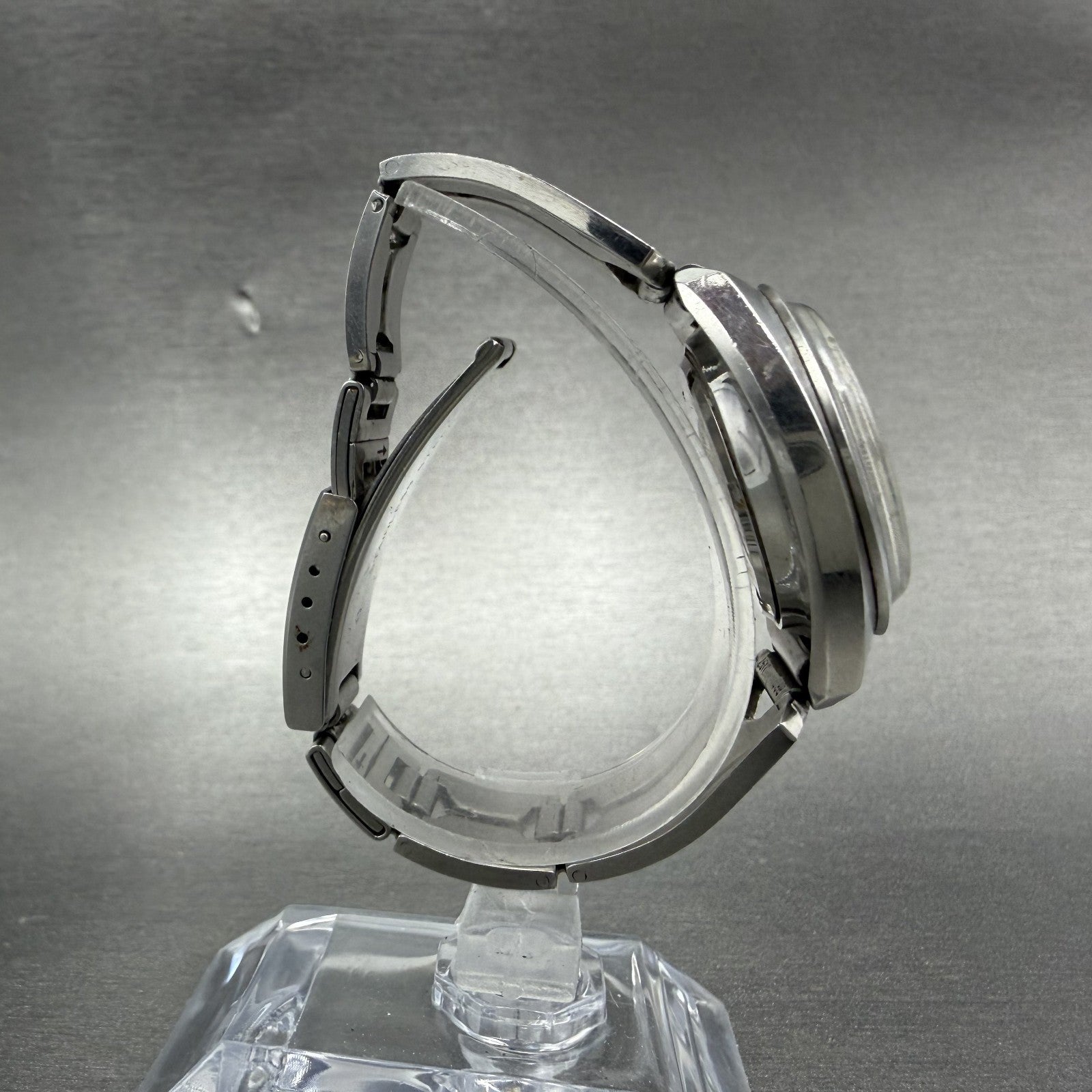 Seiko Matic Lady Watch Women 30mm Silver Dial Silver Tone Date Vinatge  PARTS9